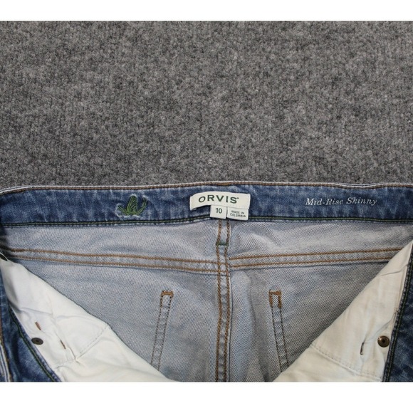 Orvis Mid-Rise Skinny Jeans Womens Size 10 Blue Denim Casual - Picture 8 of 12